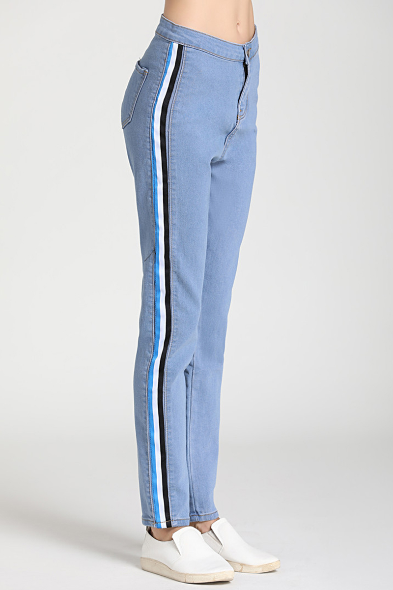 jeans pant with side stripes