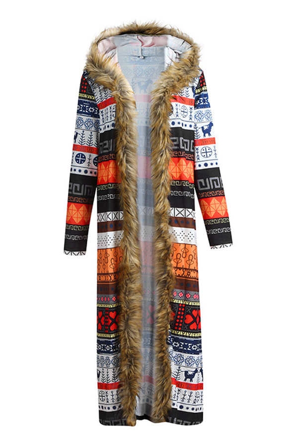 aztec fluffy jacket