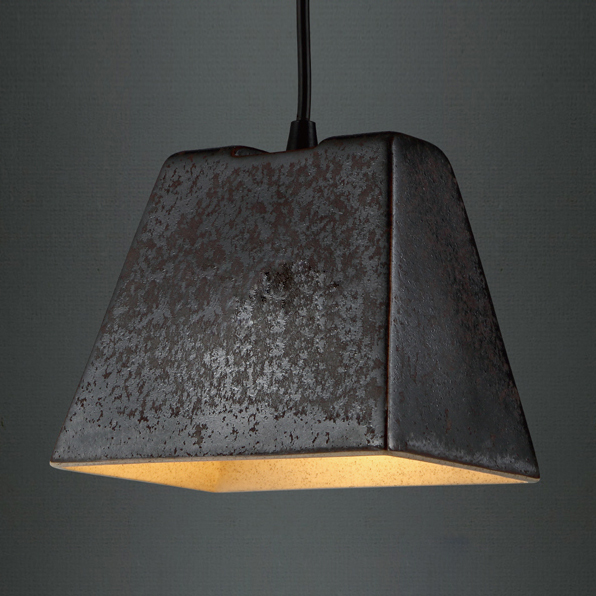 

5'' Wide Rustic Black 1 Light Pendant Light