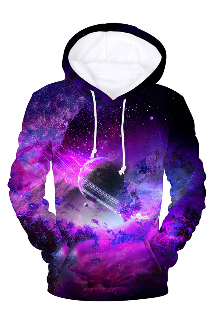 galaxy print hoodie