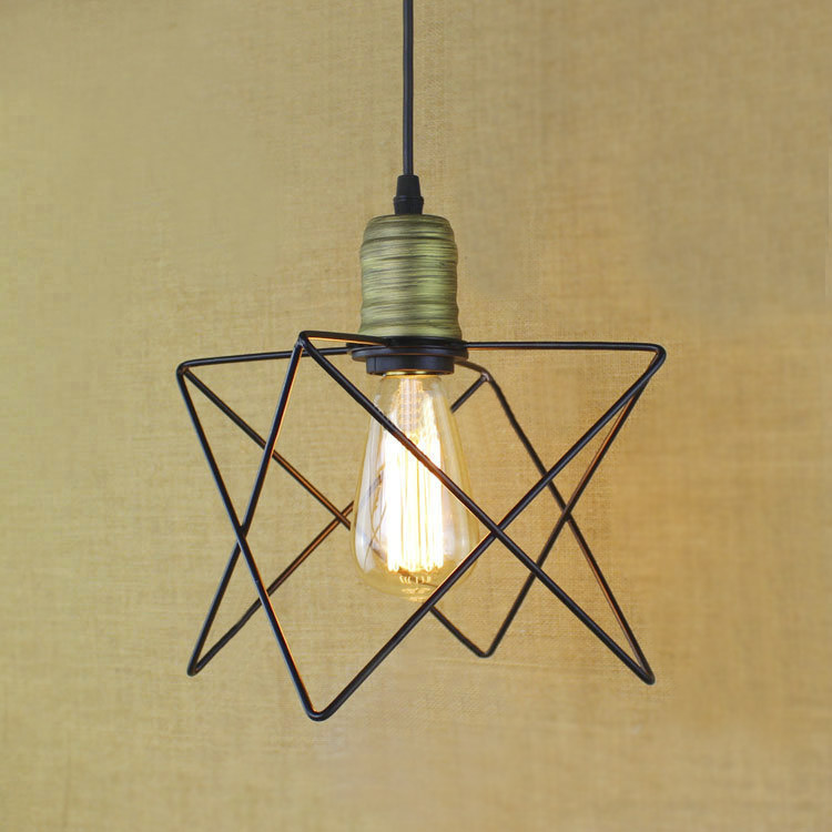 

Cage Style Indoor Pendant Light with Diamond Cage