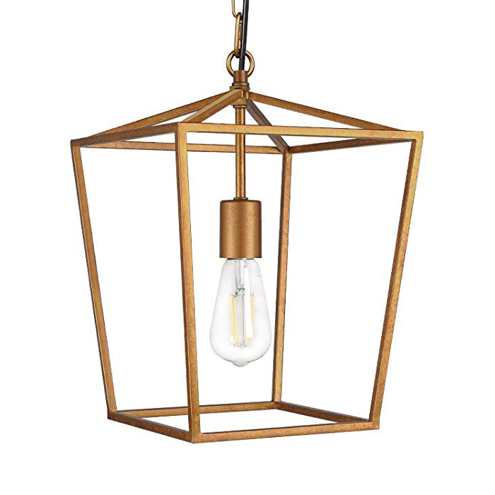 Antique Brass Lantern Pendant Lighting, Antique Brass Hanging Light Fixtures