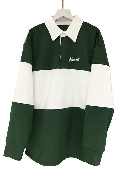 fashion letter gryffindor print colorblock lapel collar long sleeve pullover sweatshirt