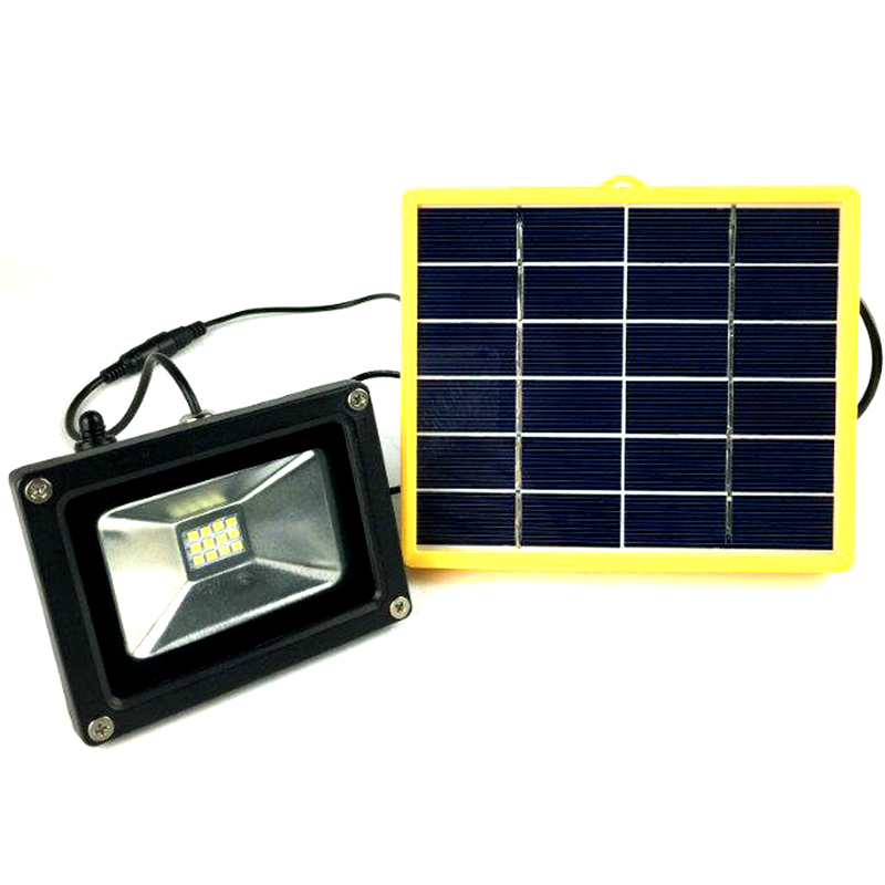 

Solar Powered 12LED 6v Flood Light with Energetic Yellow Solar Panel