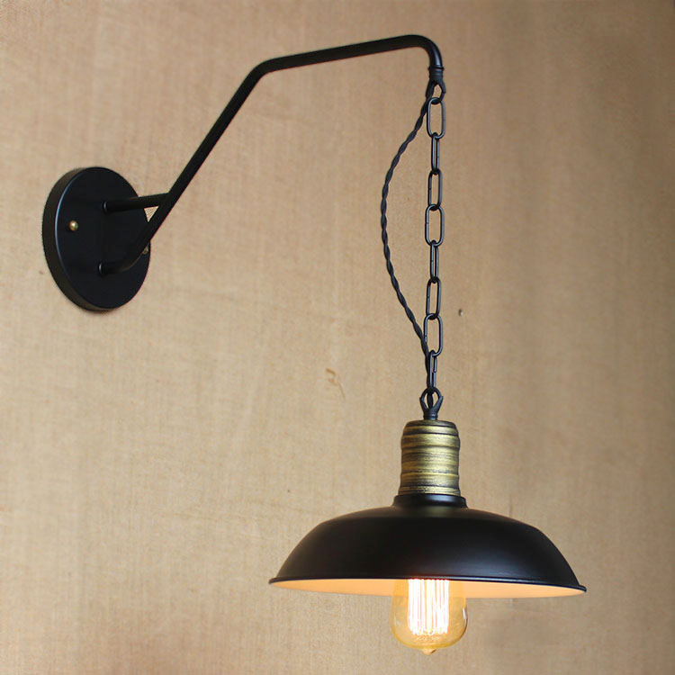 

10'' Wide Small Hanging Barn Wall Sconce in Pewter Finish