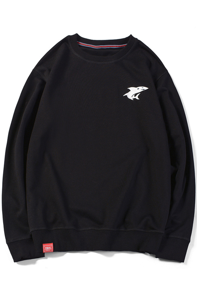 shark print sweatshirt