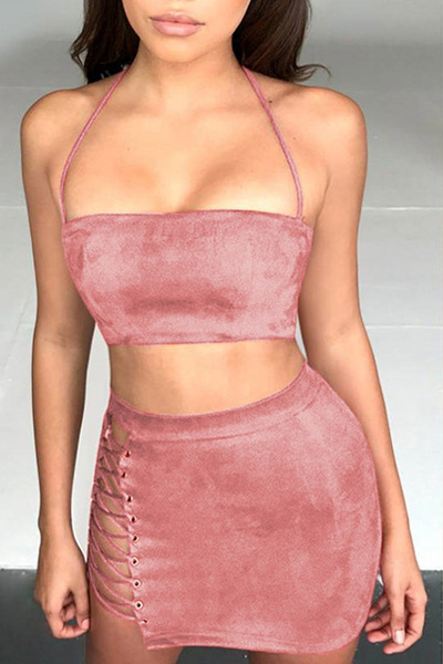 hot pink bodycon skirt