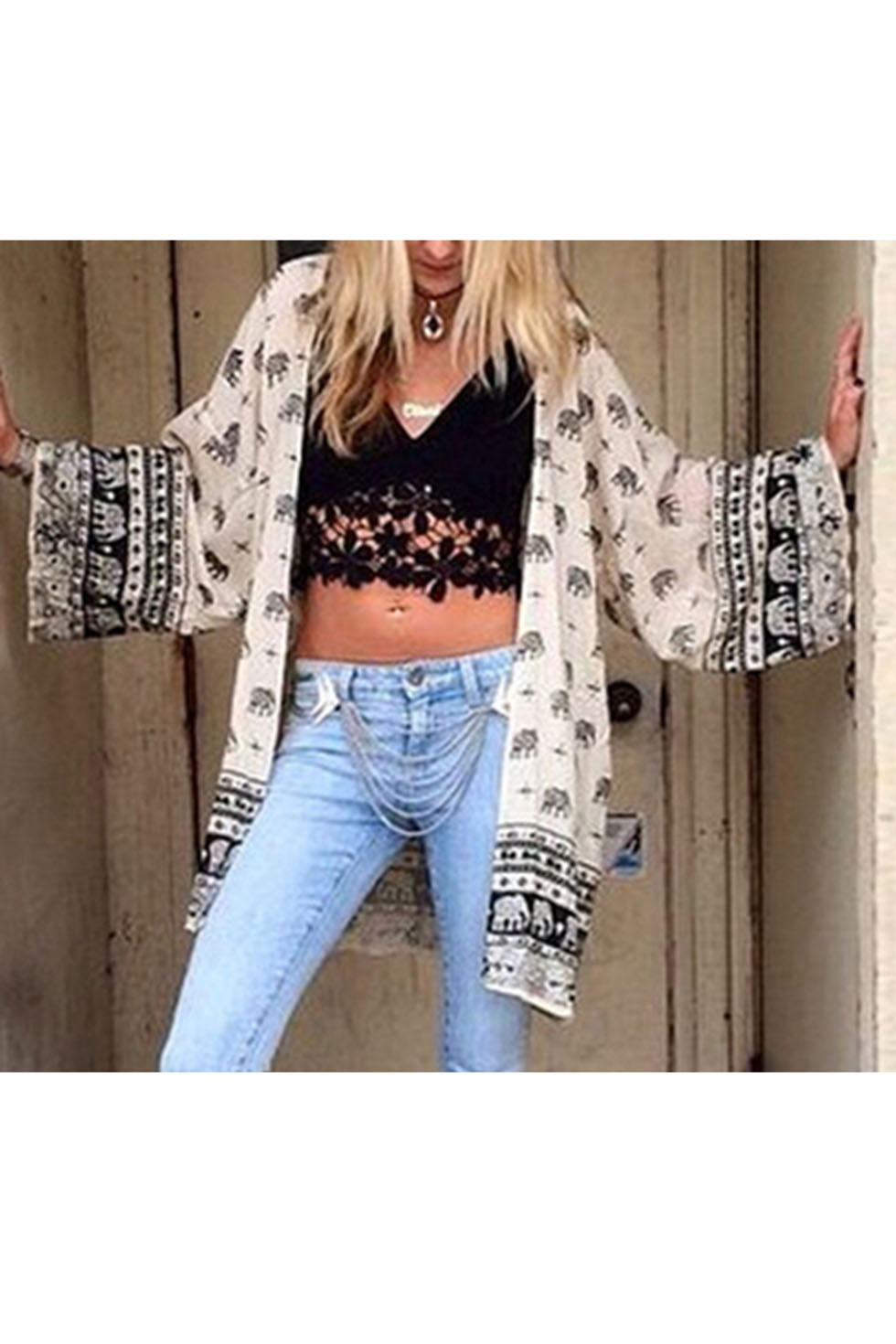 womens white kimono cardigan