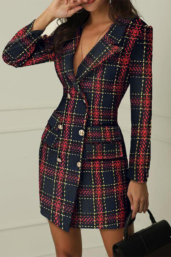 red and green plaid dress womens
