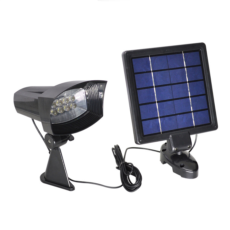 

Cool White 8 LED Super Bright Solar Power Wall Mount Spotlight