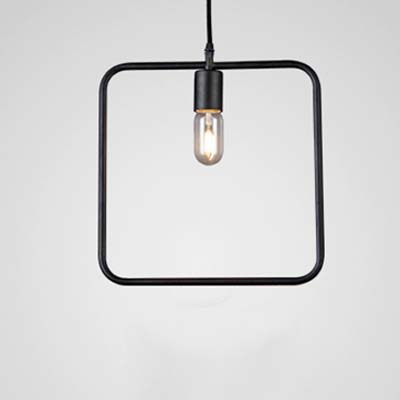 

13'' Width Industrial 1 Bulb Square Pendant Lighting