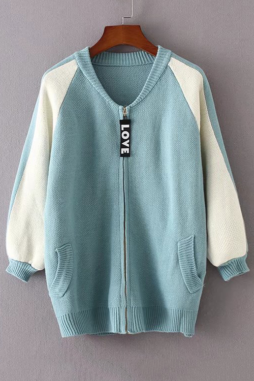 womens zip front cardigan