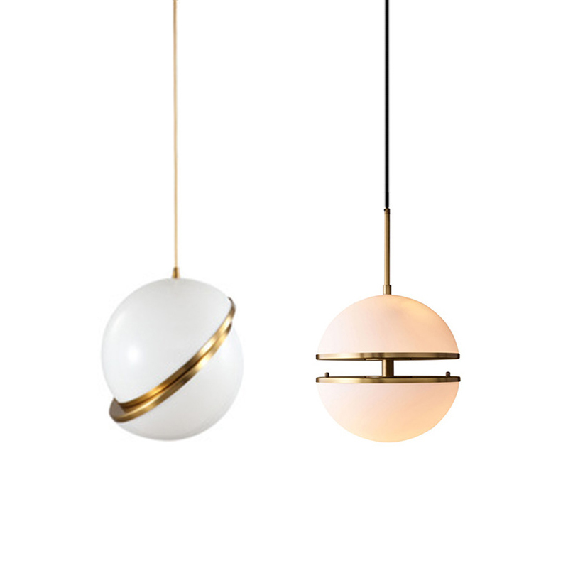 Details about   4 Light Globe Pendant In White Acrylic And Shining Brass Finish 