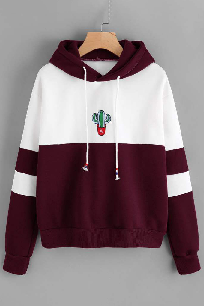 maroon color hoodie