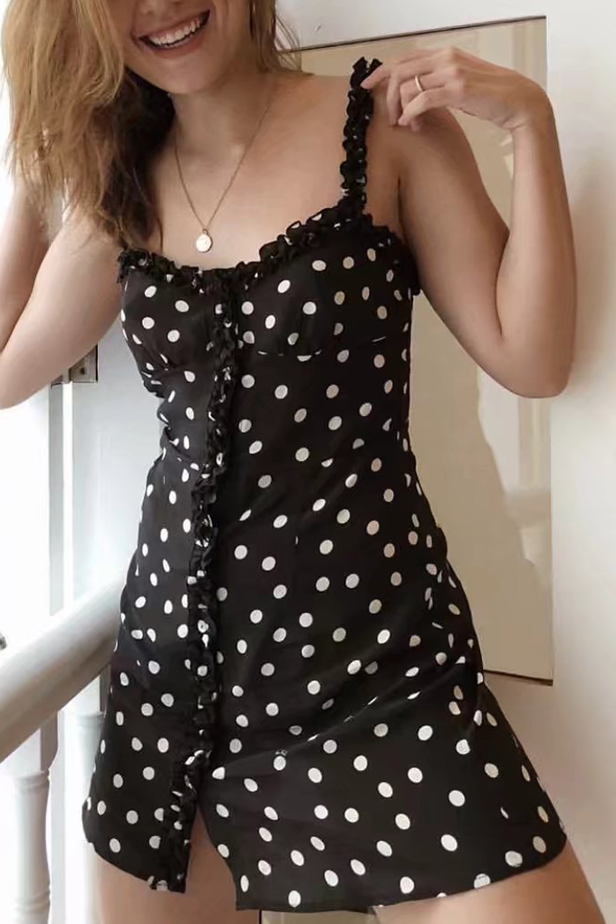 cami polka dot dress