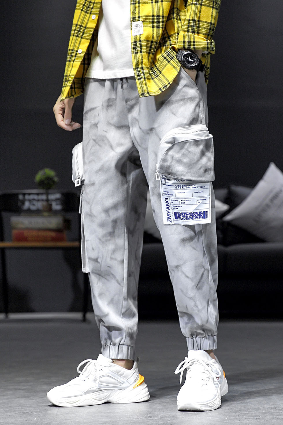 light grey cargo pants