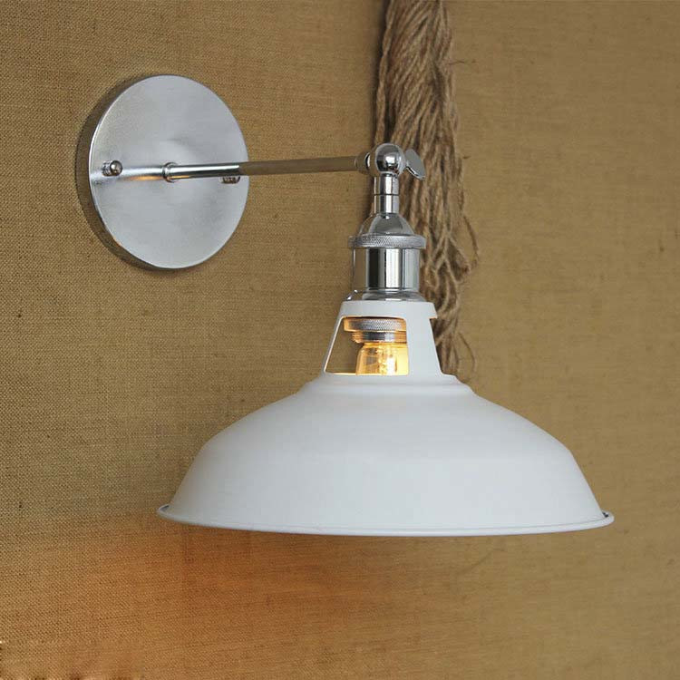 

Simple 1 Light White Finished Small Hallway Wall Light