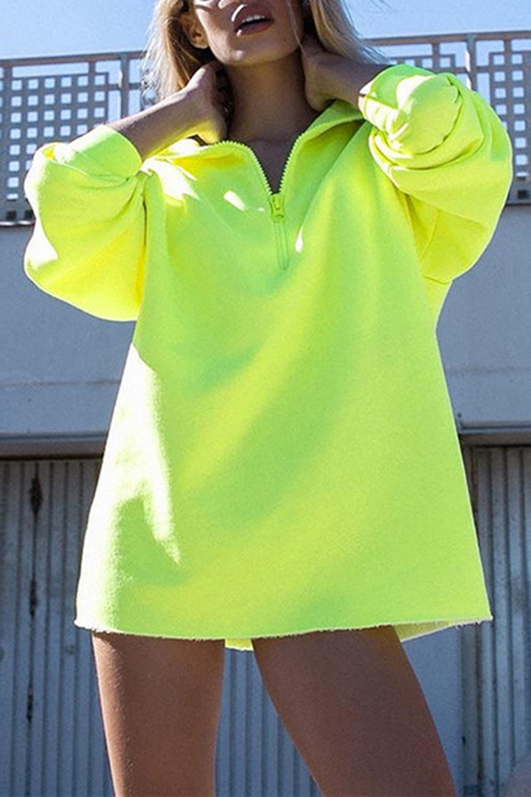 fluorescent yellow sweatshirts