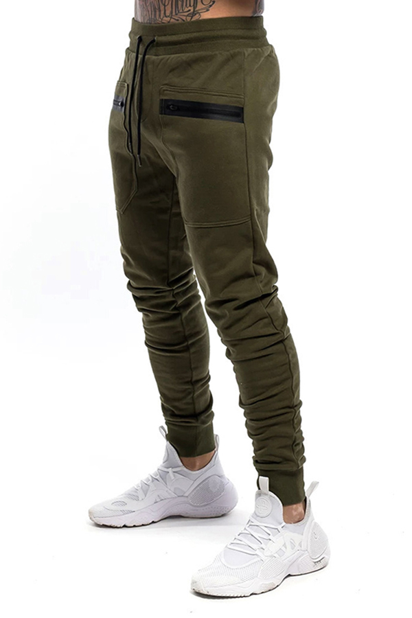 mens zipper jogger pants