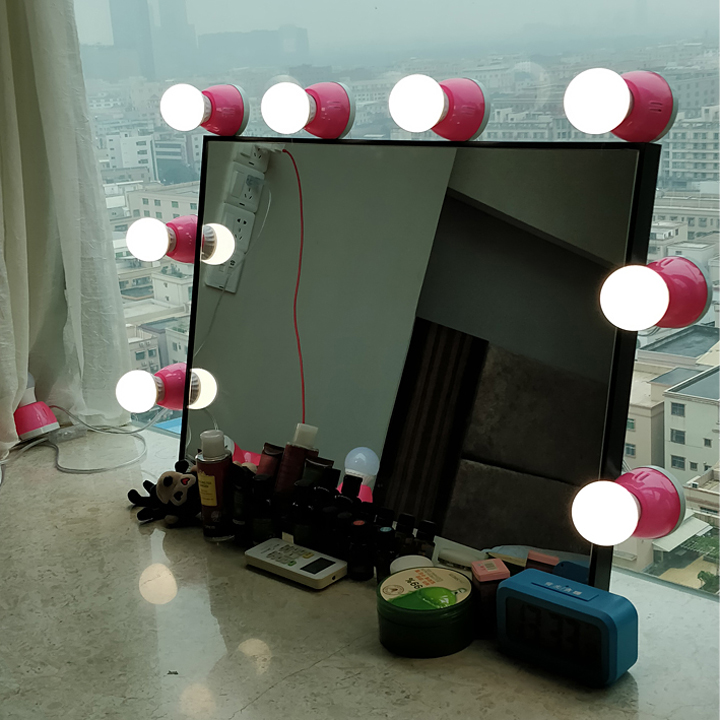 Third Gear Round Makeup Lighting Hollywood Style Bulb Tunable Stick On Led Vanity Light For Mirror Beautifulhalo Com