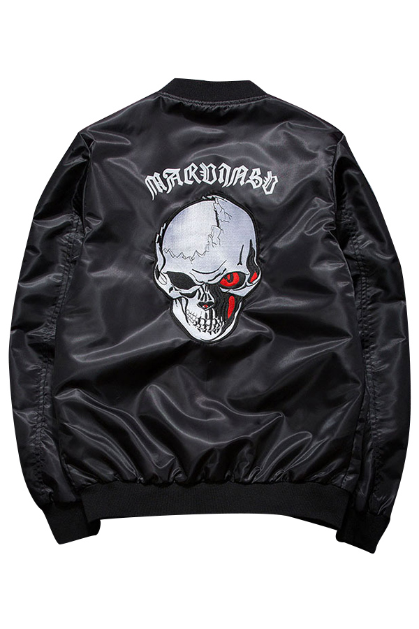 jacket with skull on back