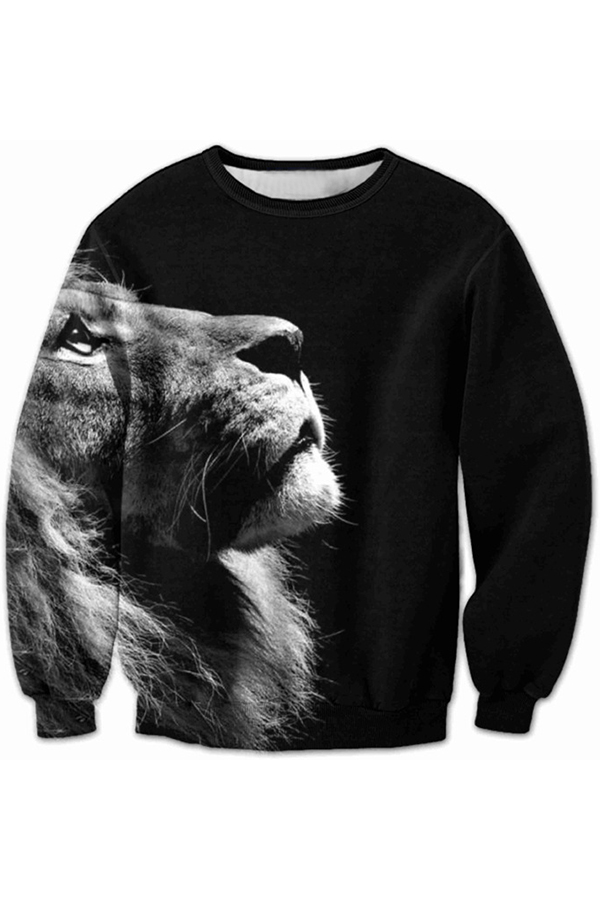 lion print sweatshirt