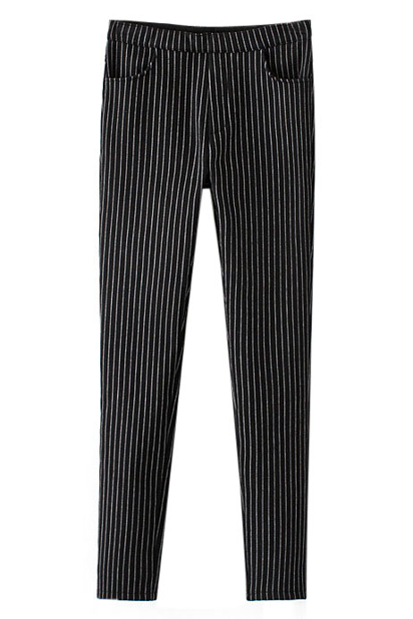 black skinny cigarette trousers