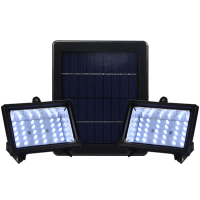 

Super Bright 30 LEDs 6V Dual Head Solar Powered Cool White Flood Light