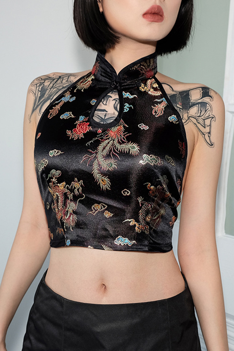 vintage floral halter top for Sale OFF 62%