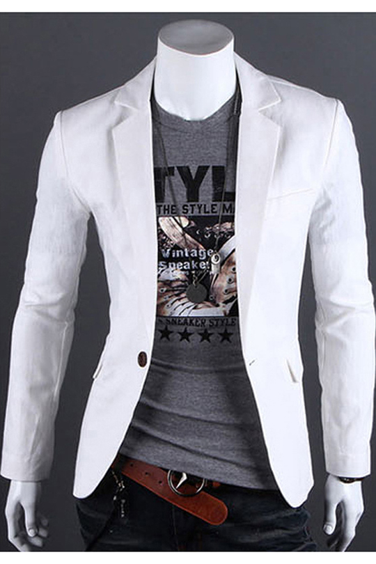 simple slim long sleeve jacket