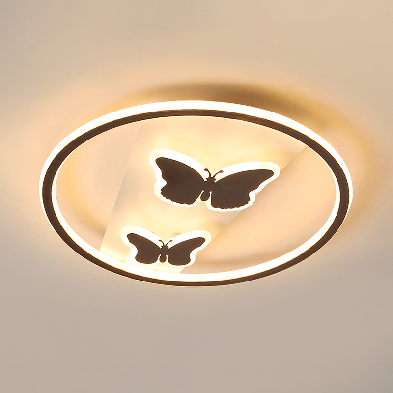 Ceiling Lights LED Acrylic Warm Cool Butterfly Modern Chandeliers Living Bedroom 