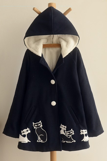hooded winter cape