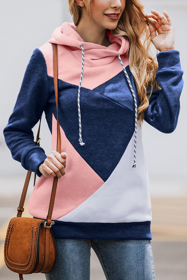 drawstring casual hoodie