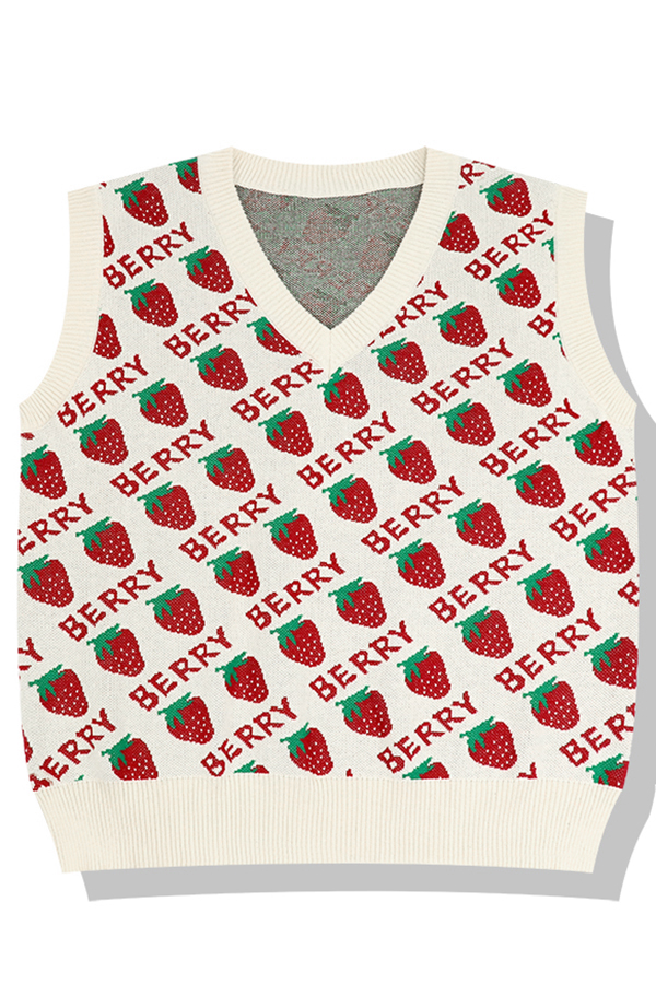 sleeveless v neck vest