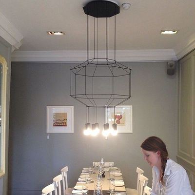 

Exclusive Offer Octagonal Wire Long Pendant with 8 Lights