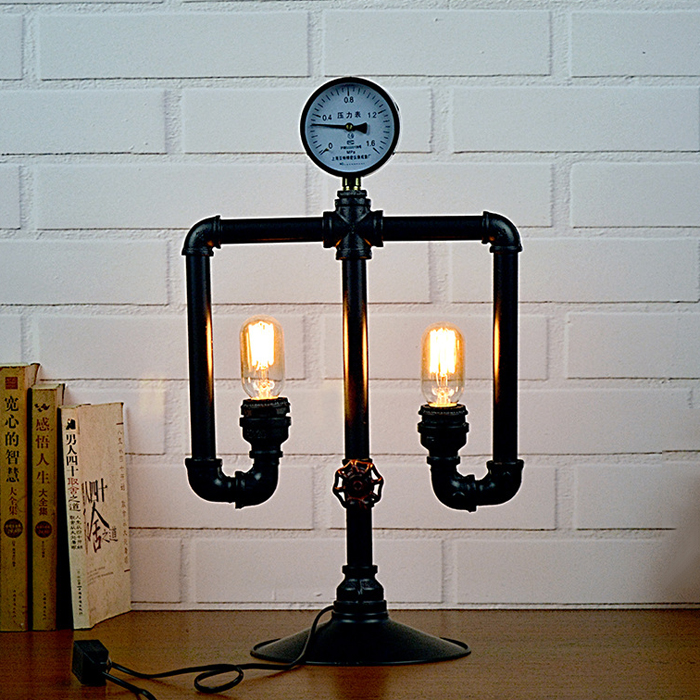 retro industrial table lamp