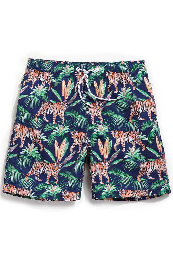 Hip Hop Sumatran Tiger Siberian Tiger Mens Swimming Trunks Fashion Quick Dry Beach Pants