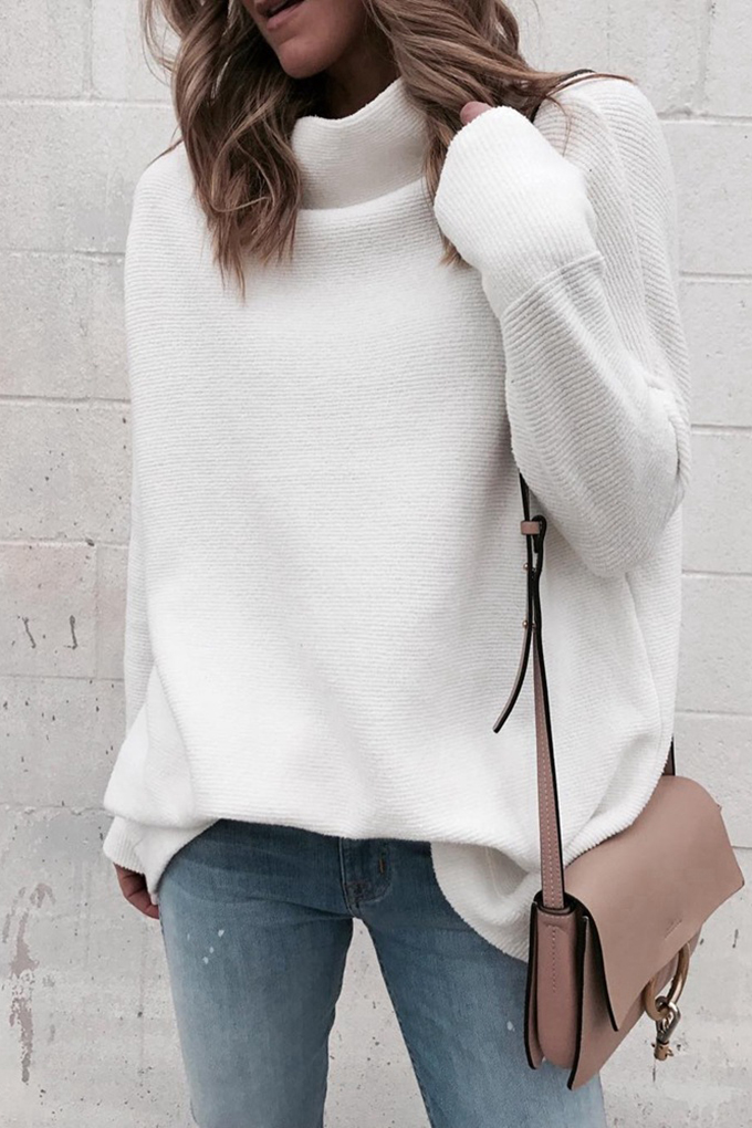 plain white turtleneck womens