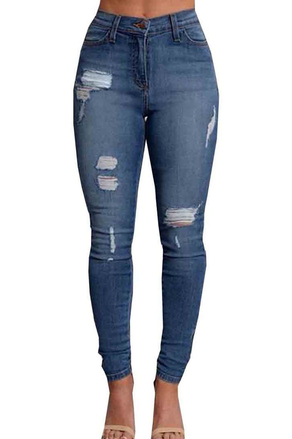 

Women's Autumn Sexy Slim Jeans Skinny Denim Pants, Blue