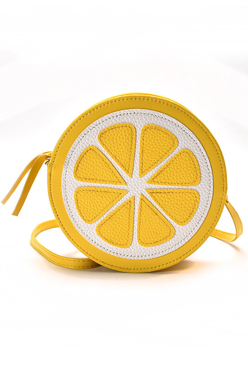 yellow circle purse