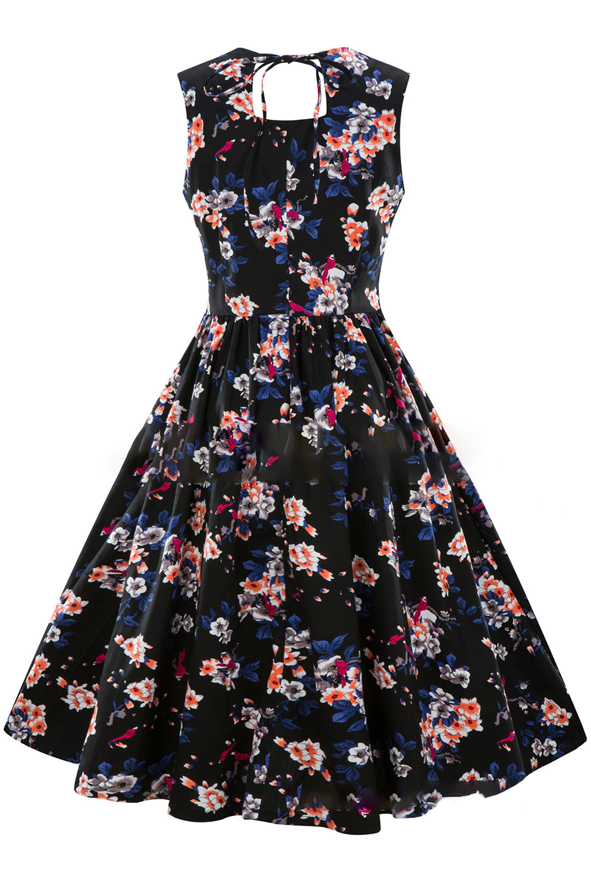 black tie floral dress