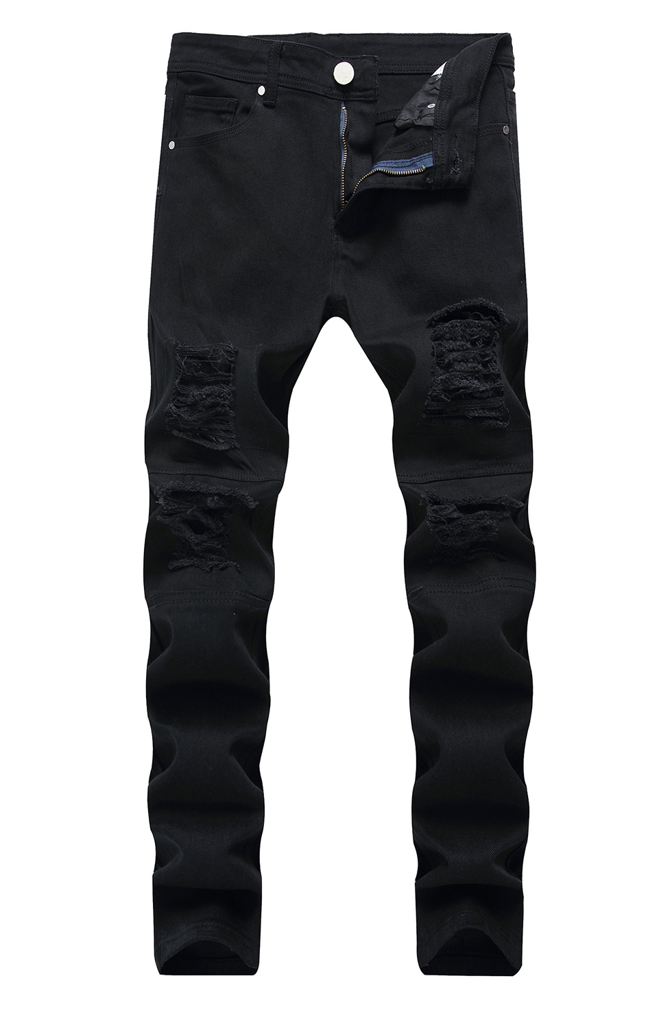black fitted jeans mens