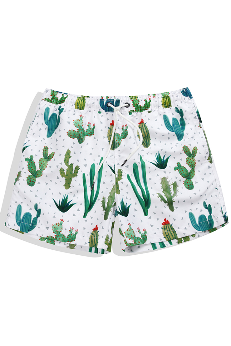 mens cactus swim trunks