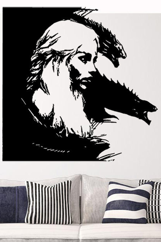 Popular Black Figure Portrait Painting Wall Decor Art Canvas 57